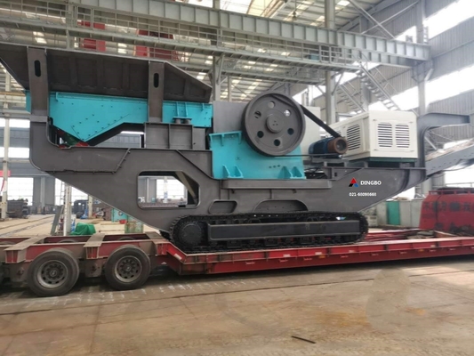 200 Tph Portable Mobile Impact Crusher Anlage mit lebenslangen Ersatzteilversorgung