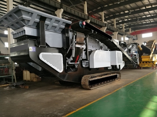 200 Tph Portable Mobile Impact Crusher Anlage mit lebenslangen Ersatzteilversorgung