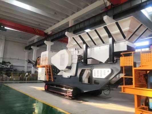 200 Tph Portable Mobile Impact Crusher Anlage mit lebenslangen Ersatzteilversorgung