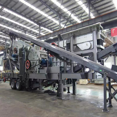 AC-Motor-Mobil-Baustoffbrücherei mit einer Kapazität von 70-300 Tonnen pro Stunde