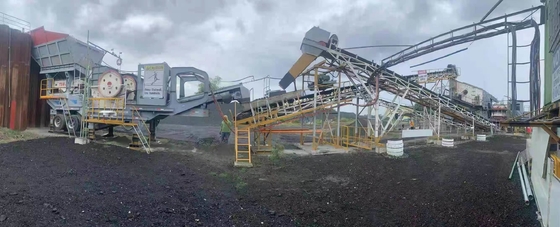 100 tph Kieferbrüser für den Bergbau Eisen-Golderz Ausgang Größe 10-500 mm Multifunktionales