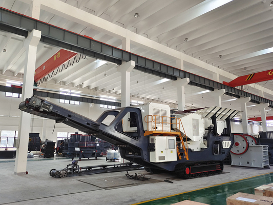 50-100 mm Auslassgröße Portable Integration Type Impact Crusher für Steinbrüche