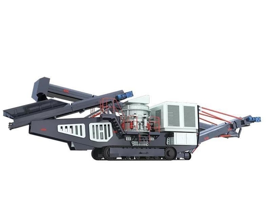 Crawler Mobile Cone Crusher mit Screening-Ausrüstung Einlass Größe 260mm im Bau