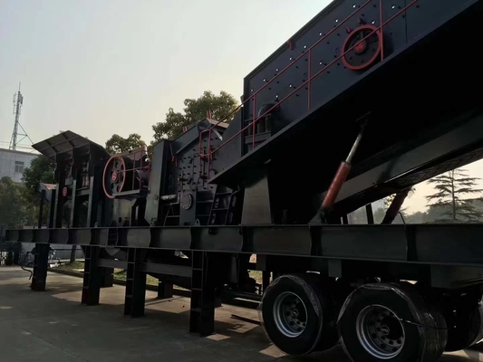 Crawler Mobile Cone Crusher mit Screening-Ausrüstung Einlass Größe 260mm im Bau