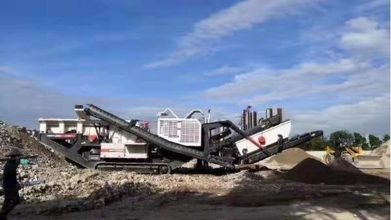 50-330 t/h Kapazität mobile Kegel-Schleuderstation für Erzmaterialien