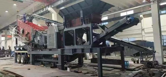 Entwurf eines mobilen Brechers für Kalkstein/Granit/Flussstein/Basalt mit einer Kapazität von 150-300 t/h