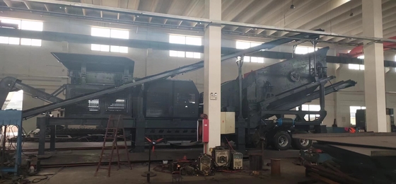 Entwurf eines mobilen Brechers für Kalkstein/Granit/Flussstein/Basalt mit einer Kapazität von 150-300 t/h