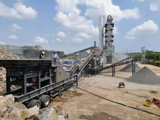 Unter technischer Anleitung mobile tragbare Schleuder für Kalkstein/Granit/Riverstone/Basalt