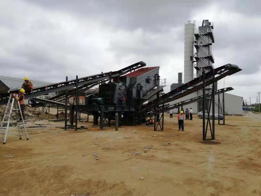 Unter technischer Anleitung mobile tragbare Schleuder für Kalkstein/Granit/Riverstone/Basalt