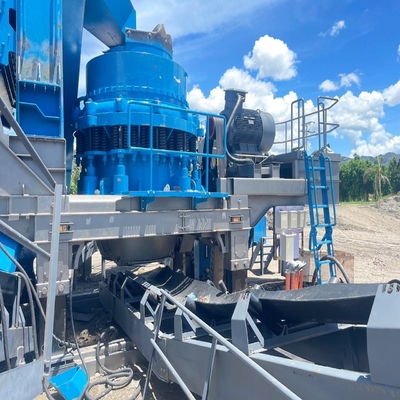 70-300 tph Steinherstellungslinie Crawler Mobile Kegelbrücher mit fortschrittlicher Technologie