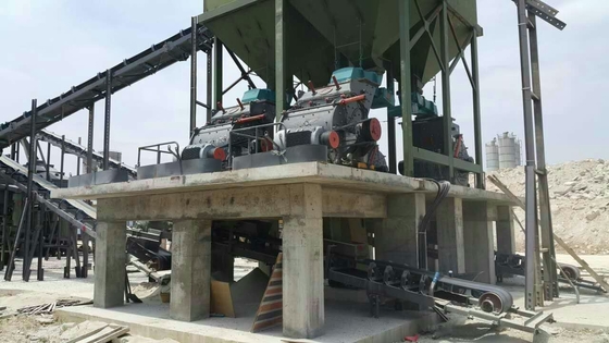 10-100 tph Bauwerk Kalkstein PC Grobpulver Hammermühle mit 20-80 Mesh Output