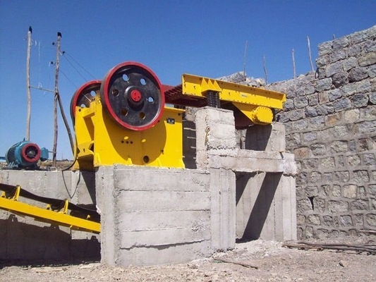55-75kw Motorleistung PE600*900 Brecher für Kalkstein/Granit/Flussstein/Basalt Brechen