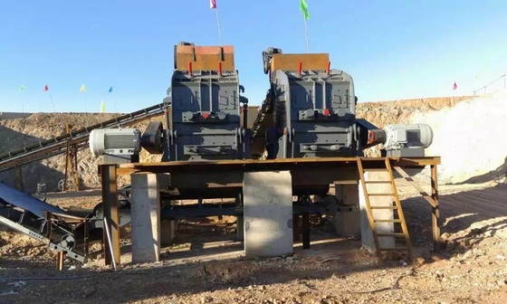 Motorleistung 55-75kw Kieferbrüchestation für Kalksteinbeton Basalt Granitbrücher