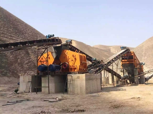 Motorleistung 55-75kw Kieferbrüchestation für Kalksteinbeton Basalt Granitbrücher