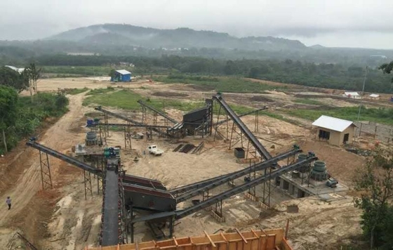 Standardabbauwerk für die Produktion von Steinaggregaten im Bergbau