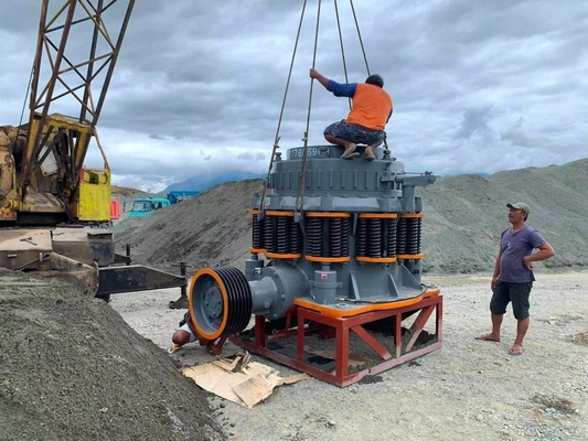30-280kw Motorleistung Anpassung Frühlings-Kegel-Kremser für mittlere Härte brüchiges Erz